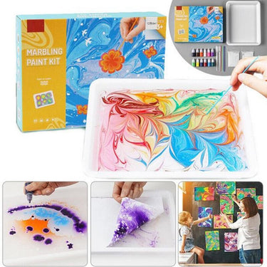 MarbloCraft | Creative fun - Watercolor Marble Paint Set for DIY Painting